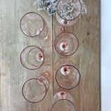 Champagne flutes Luminarc pink foot