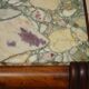 Art Deco sideboard in walnut with a marble top