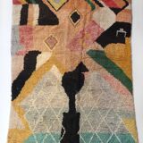 Moroccan Berber boujaad carpet with colorful patterns 283x209cm