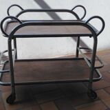 Old rolling service table-bar