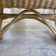 Natural rattan rocking chair.
