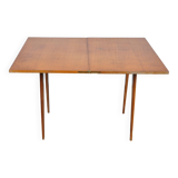 Folding folding table with compass legs