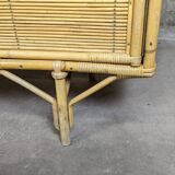 Enfilade en rotin design vintage