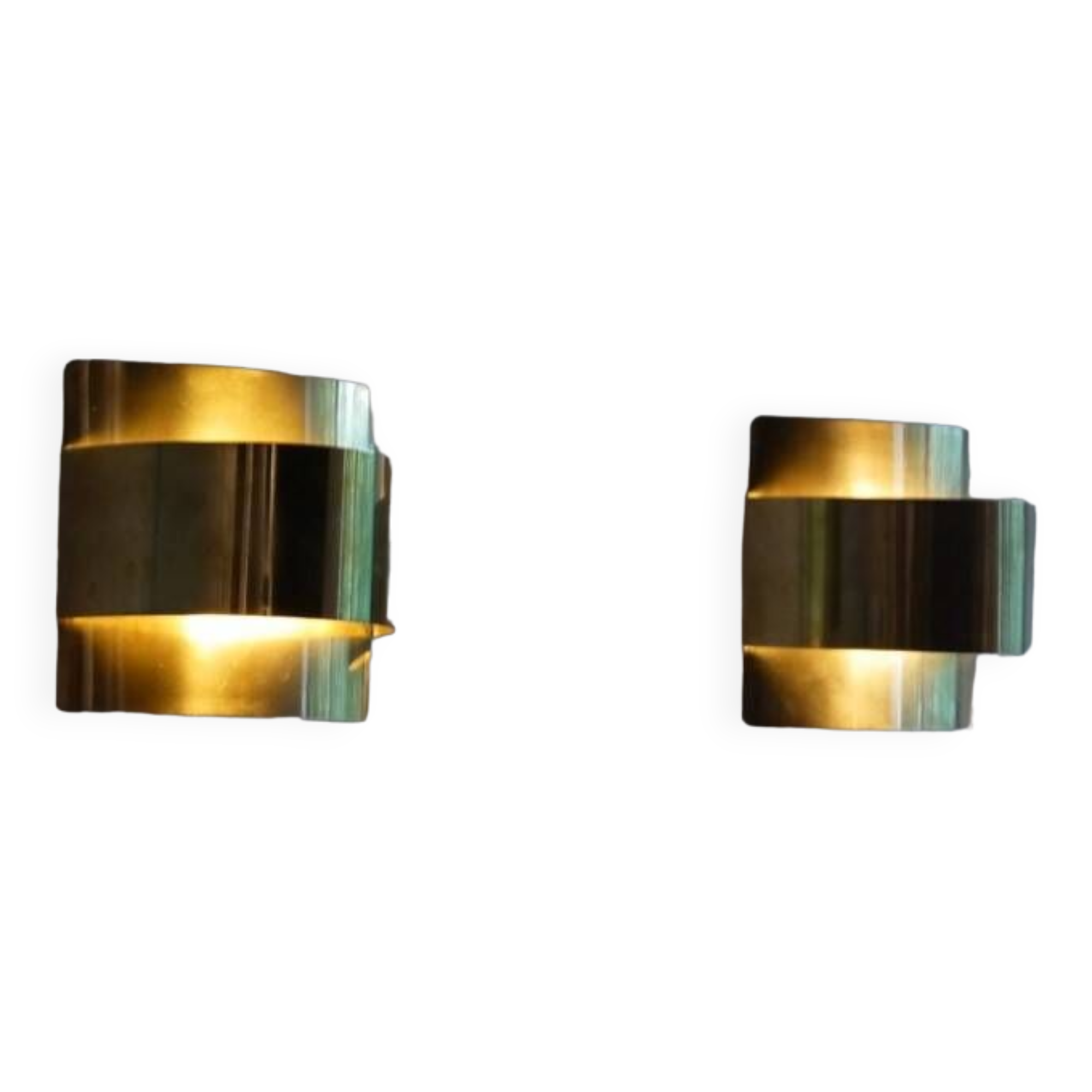 Pair of brass wall lights by Peter Celsing 1970