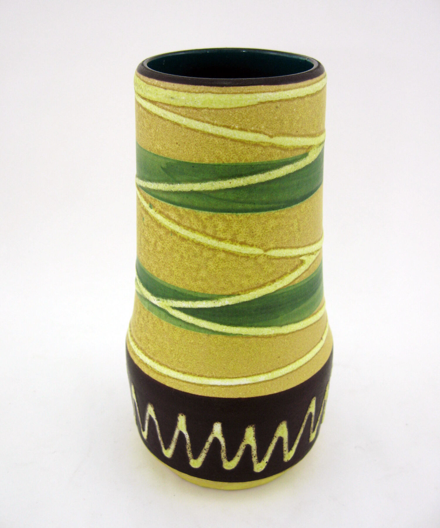 Matte ceramic vase - Scheurich 529-18 - West Germany Pottery - vintage 50s
