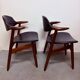 Set of 'Koehoorn' / ‘cow horn’ chairs by Tijsseling for Hulmefa, 1960s