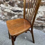 set of 4 Viennese chairs Curved wood Restaurant Paris bistro Fischel Baumann fanett Nr 12 years