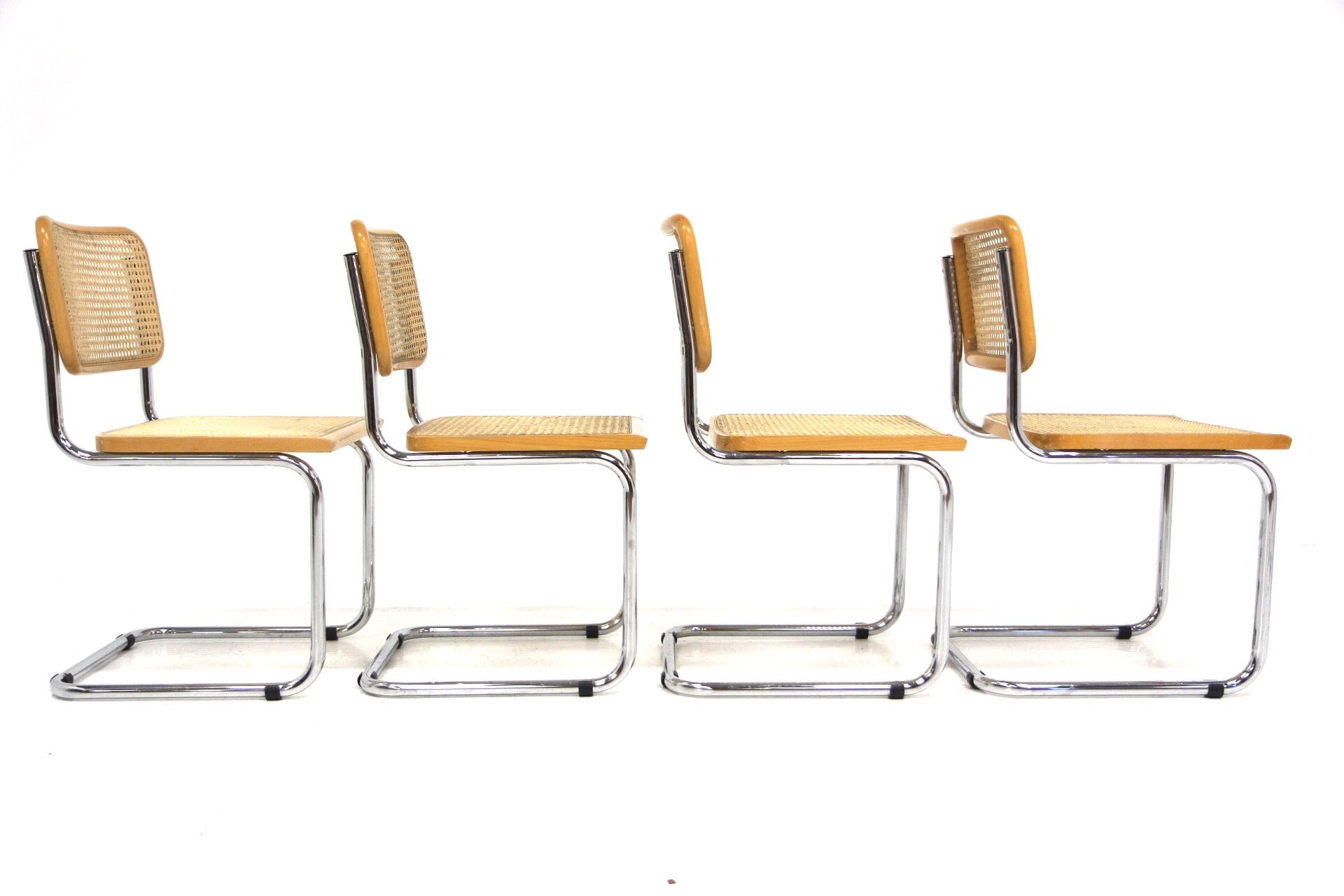 Set de 4 chaises "B32", Marcel Breuer, Italie, 1990