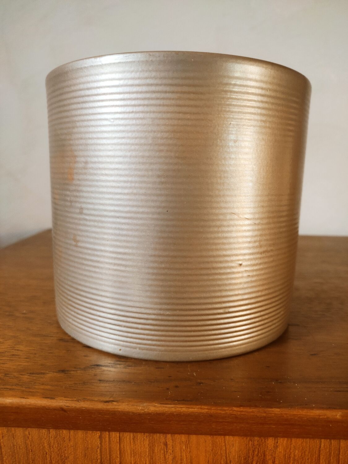 Scheurich metal effect pot cover
