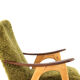 Two tone doodle armchair 'Wing'  fully restored unique upholstery wingback