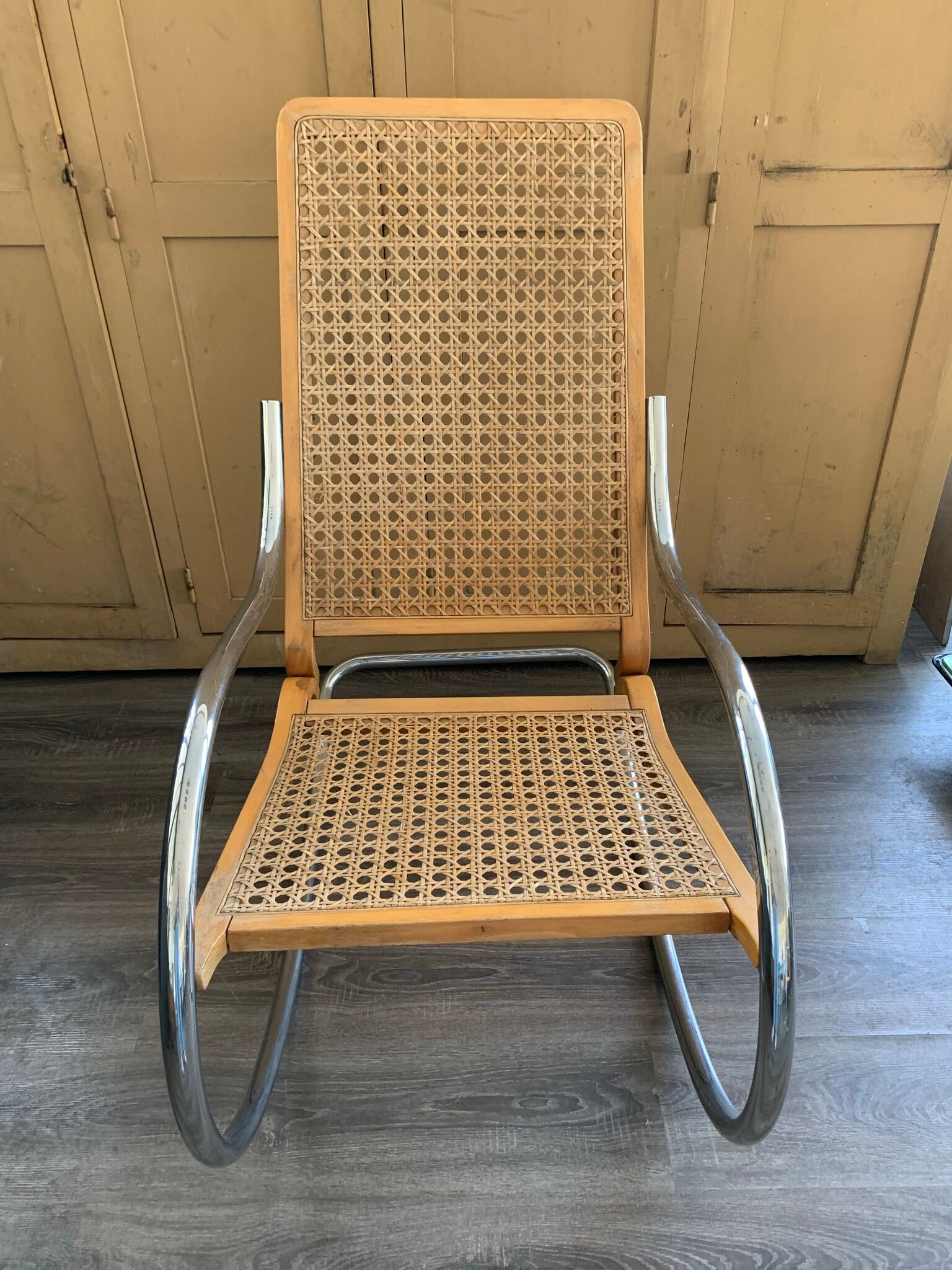 Armchair rocking chair cane