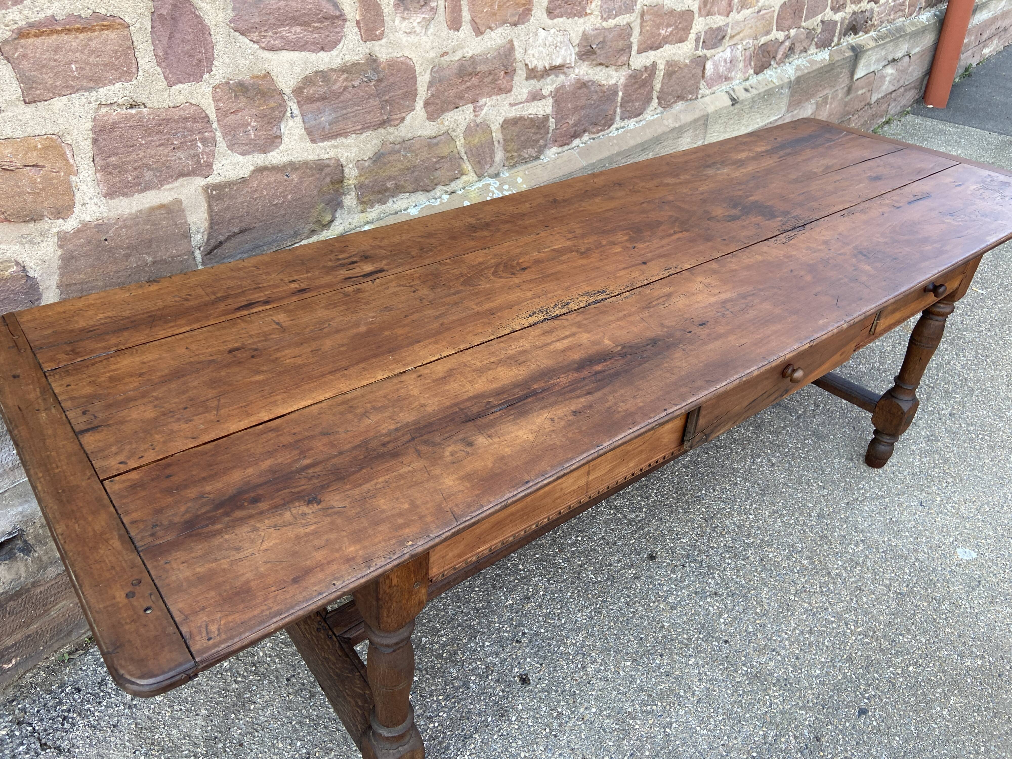Large antique farmhouse table