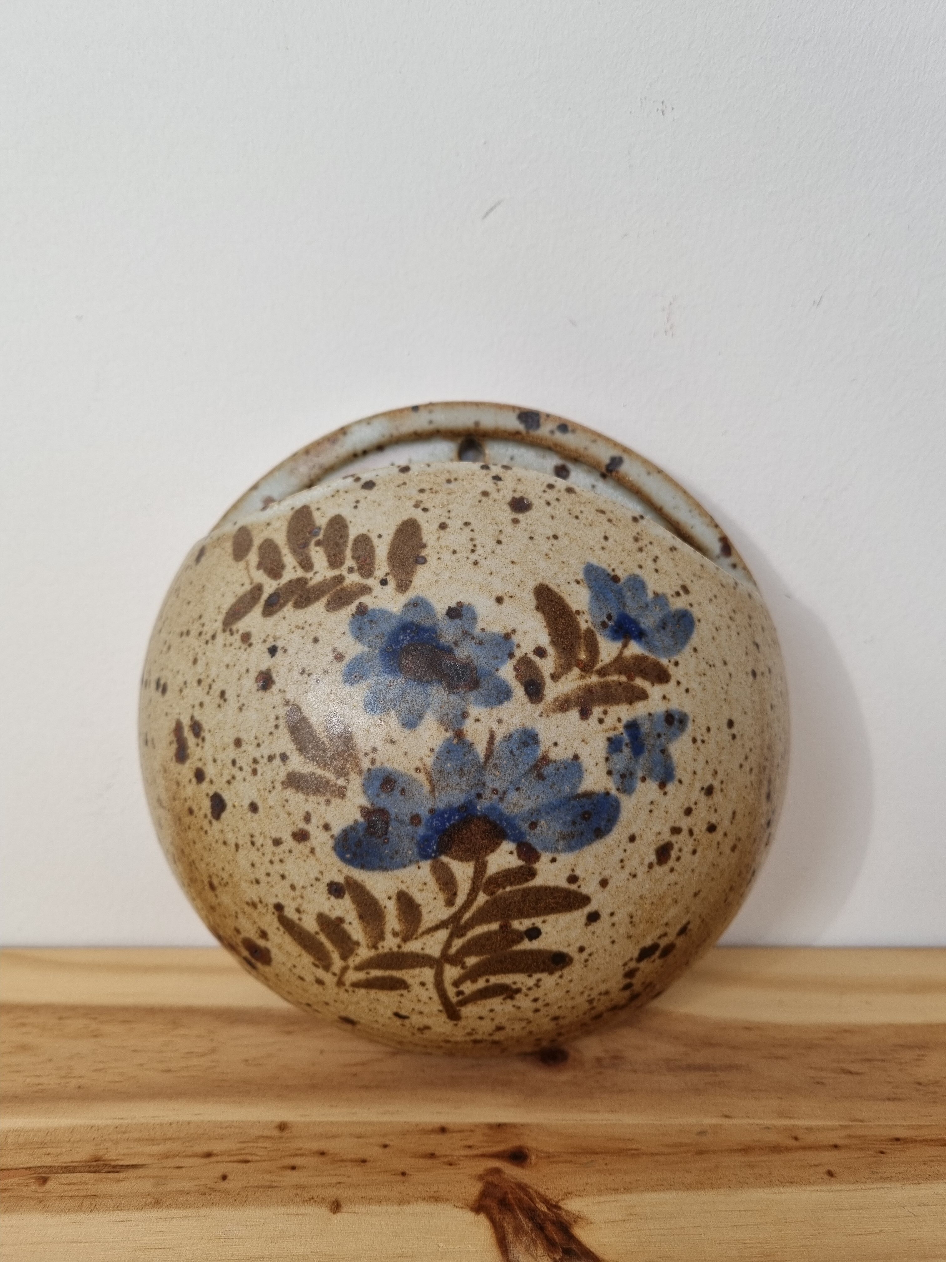 Handmade vintage sandstone wall vase