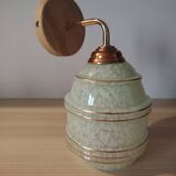 Clichy Art Deco glass wall lamp