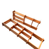 Lot de deux étagères en bois (pin) murales