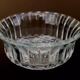 6 coupelles à dessert   Verre transparent / Bords festonnés