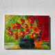 Bouquet de fleurs huile sur toile tableau