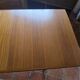 Table scandinave galbée extensible papillon en teck années 60