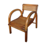 Vintage children's chair with wooden slats