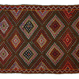 Anatolian handmade kilim rug 243 cm x 180 cm