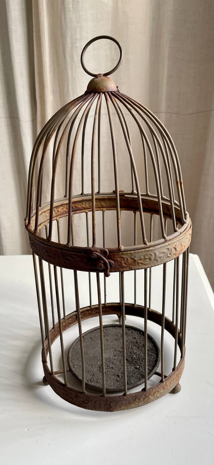 Metal bird cage