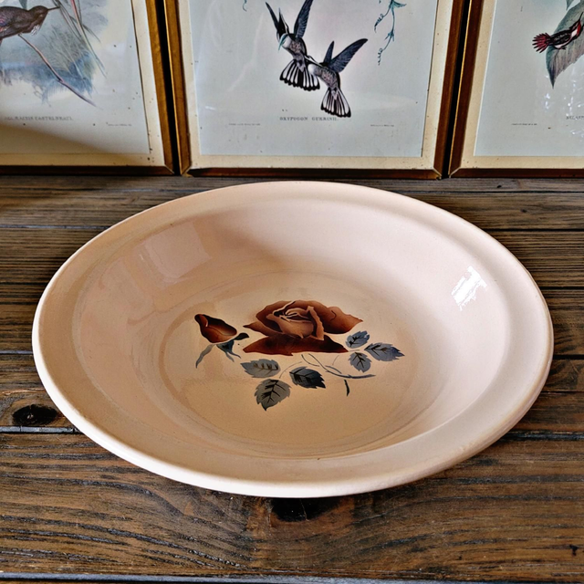 Shallow round plate Digoin Sarreguemines model 9481 (9181)