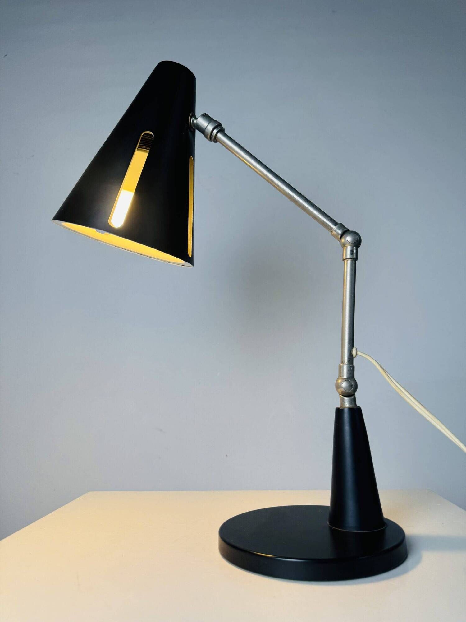 Sun Series (Zonneserie) Desk Lamp By H. Busquet For Hala Zeist, The Netherlands 1950S