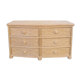 Wicker chest of drawers