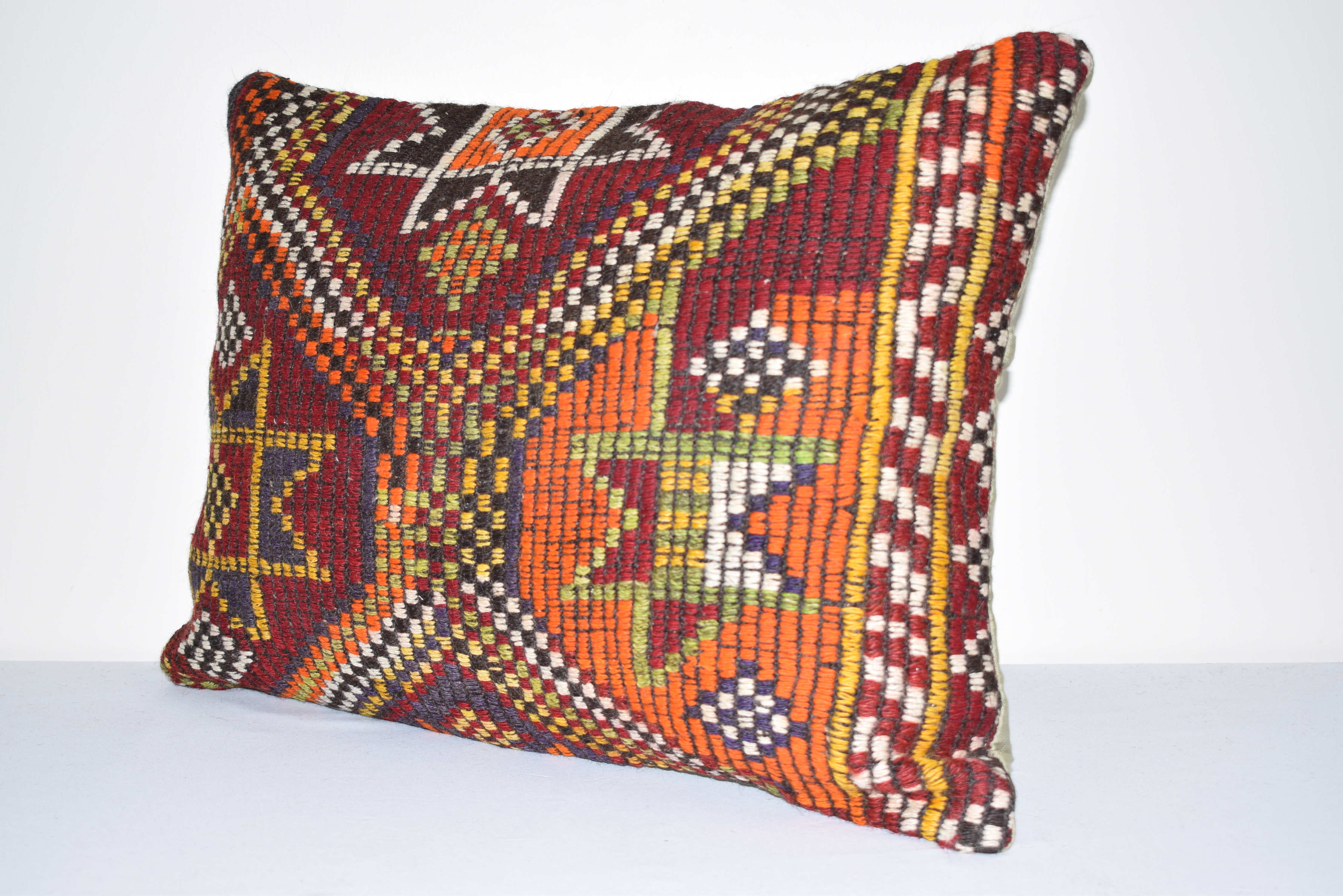Vintage Anatolian Turkish cushion cover Jajim Kilim AK582