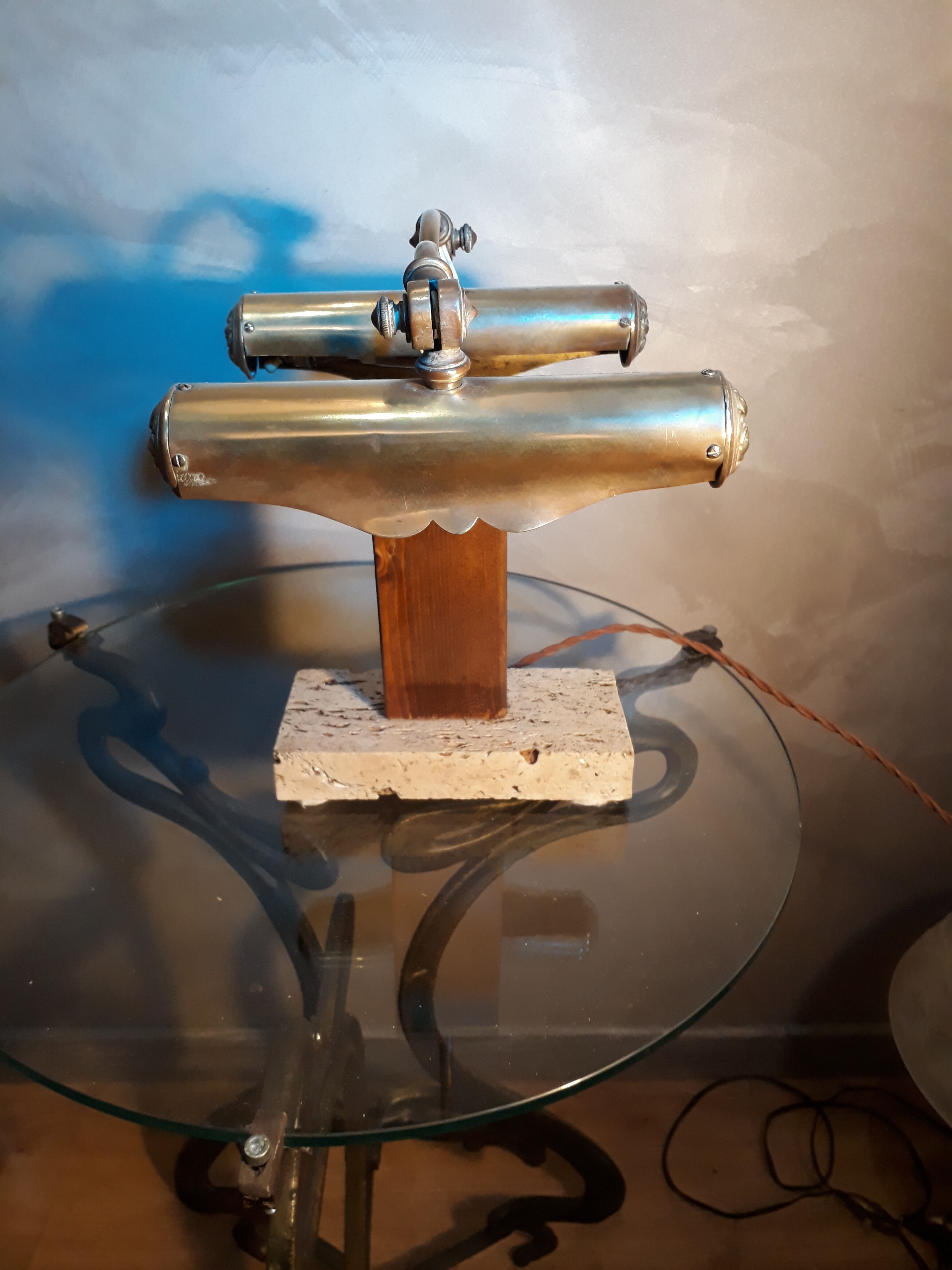 Lampe de bureau de notaire 1920/30 Art Deco