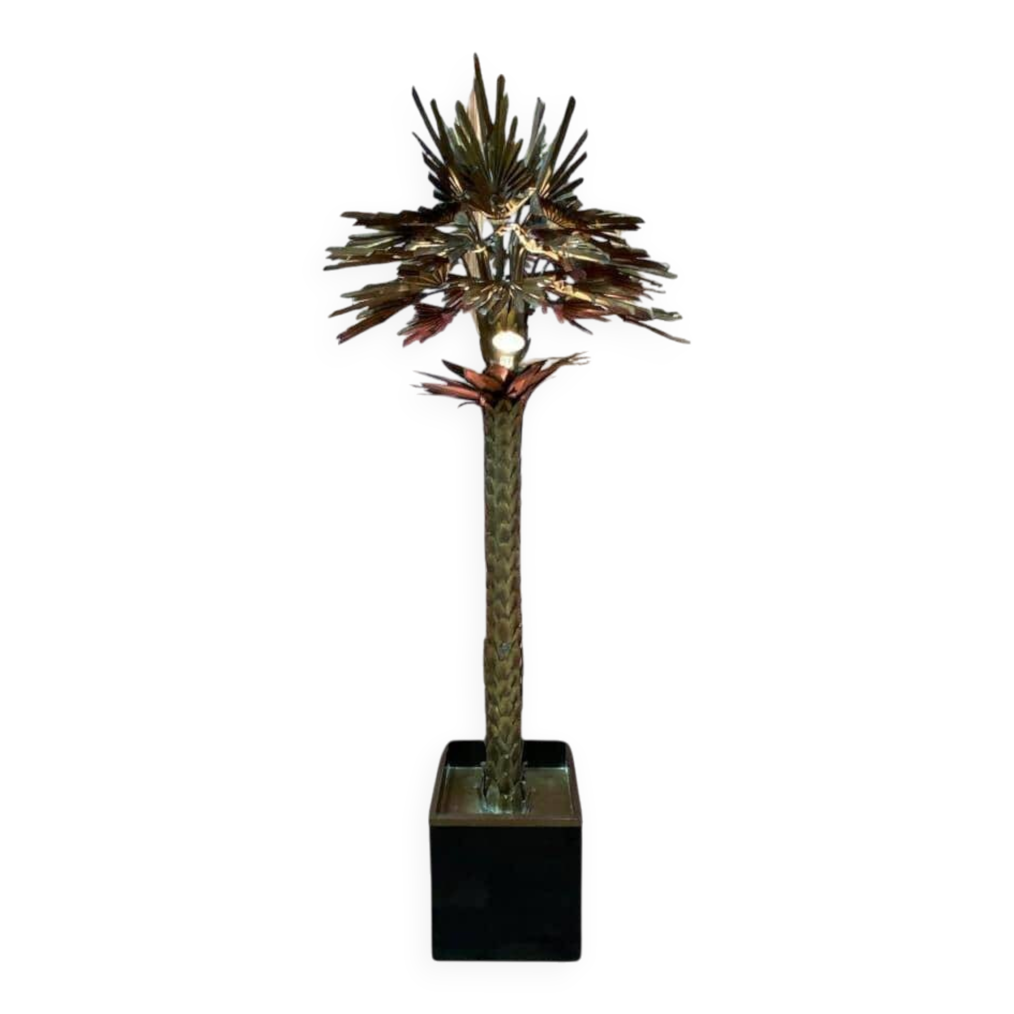 Lampadaire palmier vintage, Christian Techoueyres pour Maison Jansen