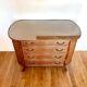 Vintage rattan cane chest of drawers
