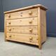 Scandinavian pine wood chest of drawers, 1980s