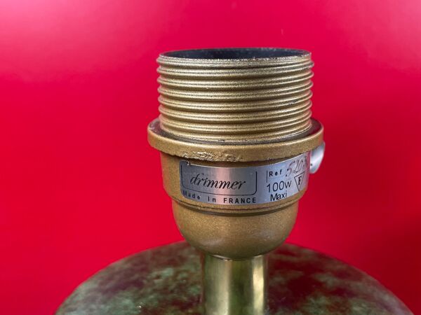 Paire de lampes balustres signées louis drimmer style régence 1970 - 1980