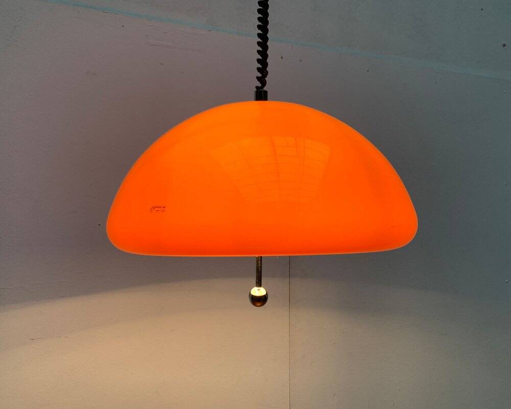 Space Age Pendant Lamp Cabras by Luigi Massoni for Guzzini, 1960s