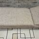 Daybed, vintage 1970s chaise longue with headrest.
