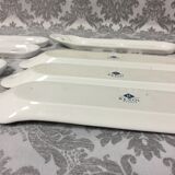 Lot de 8 plateaux a mignardises manufacture Revol France porcelaine dure