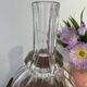 Pair of antique moulded crystal decanters (Baccarat style)