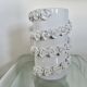 White slip ceramic vase, Italy, 1980s