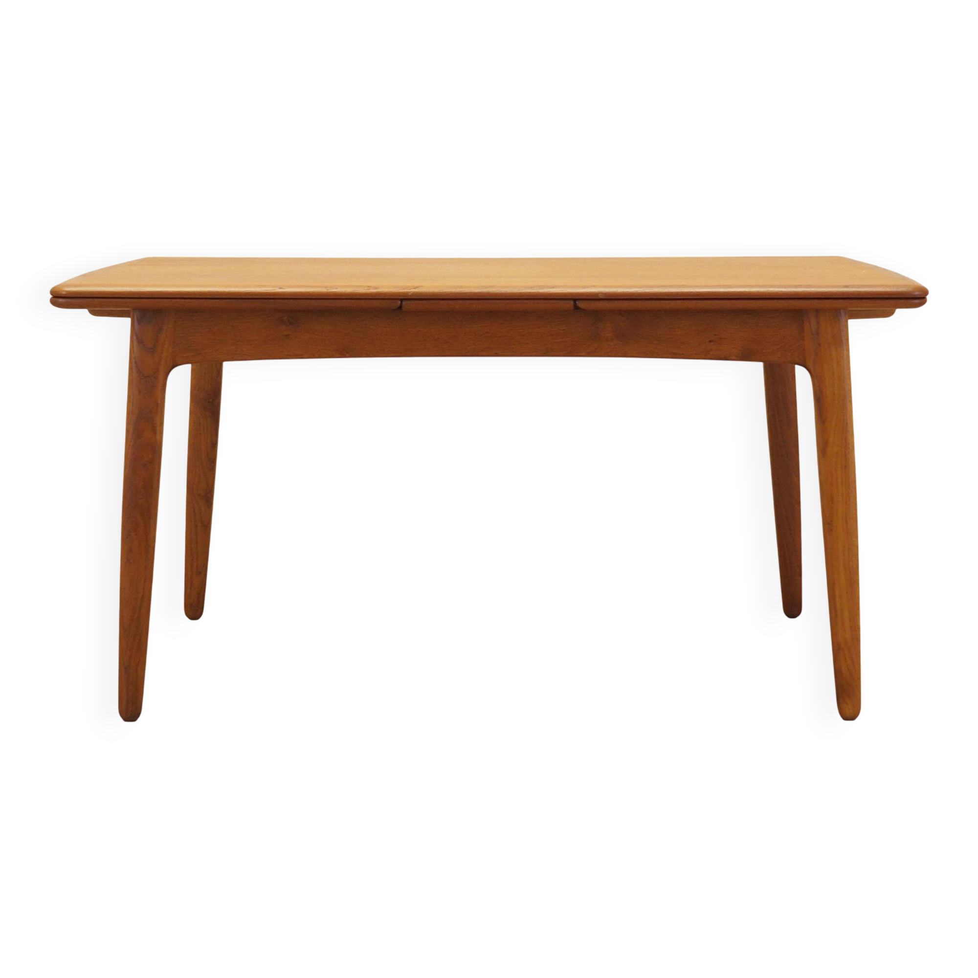 Table en teck, design danois, années 1970, fabriquée au Danemark