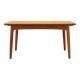 Table en teck, design danois, années 1970, fabriquée au Danemark