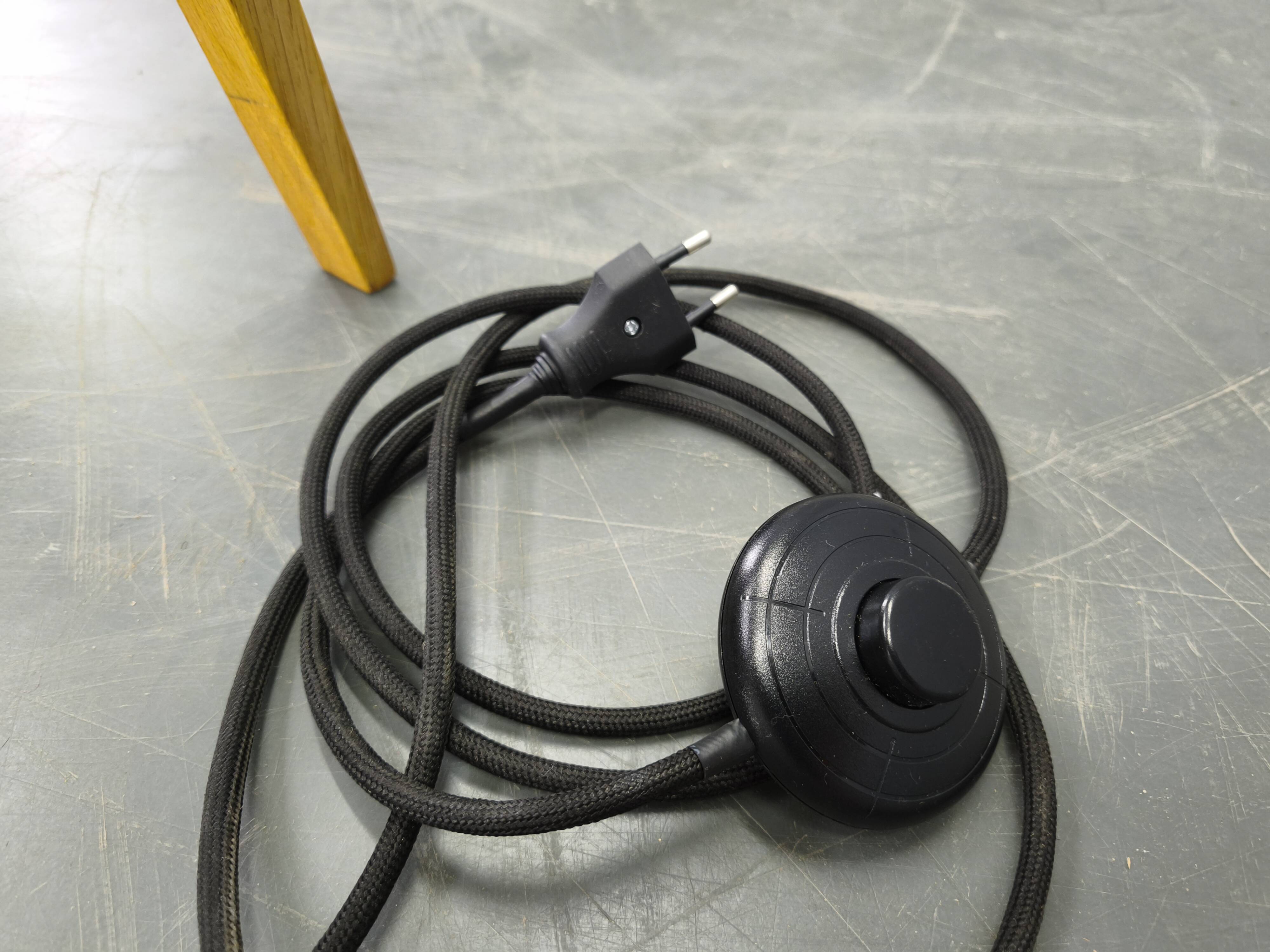 Mid Century Sculptural Floor Lamp with Glass Shade, 1970s