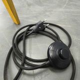 Mid Century Sculptural Floor Lamp with Glass Shade, 1970s