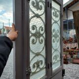 oak glass front door