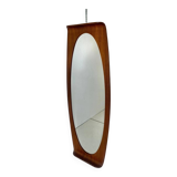 Mid Century Modern Wood Wall Mirror, Campo e Graffi, Italy 1950s