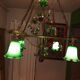 Very large art nouveau chandelier Murano (1 meter)