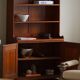Rare high cabinet in teak by Martin Nyrop for Rud. Rasmussen, Denmark, early 20th century.