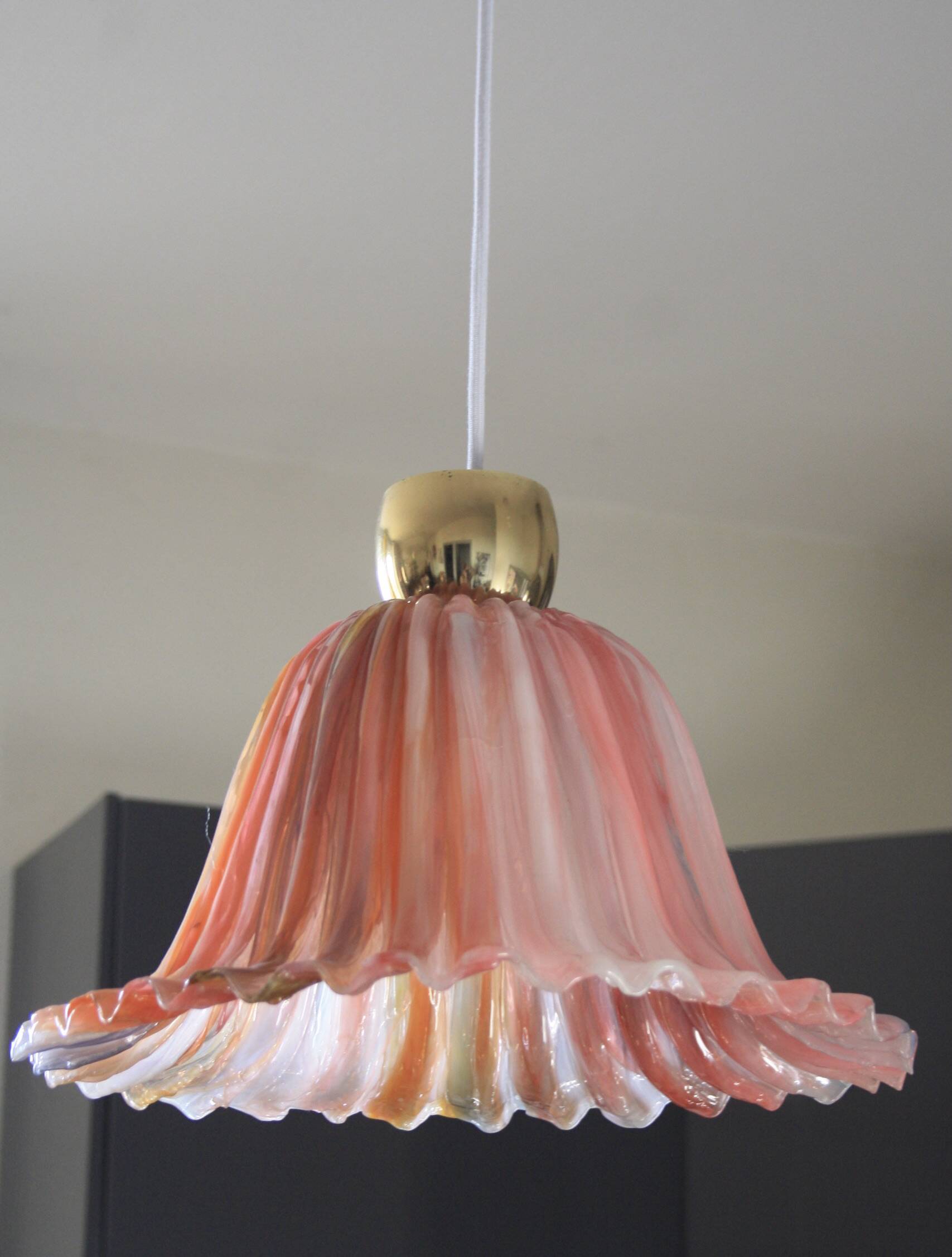 Pink flower suspension