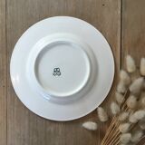 Blue leaf dessert plates