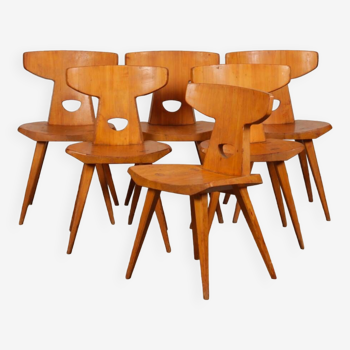 Suite of 6 chairs by Jacob Kielland-Brandt for I. Christiansen, 1960
